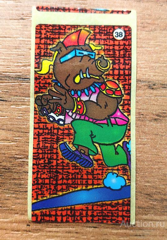 Вкладыш от жевательной резинки наклейка мультфильм Черепашки Ниндзя Turtles № 38