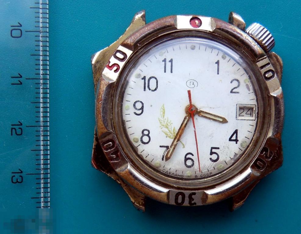 Механические мужские часы ВОСТОК Сделано в СССР - 3ЧС3-3 --  На уверенном ходу.