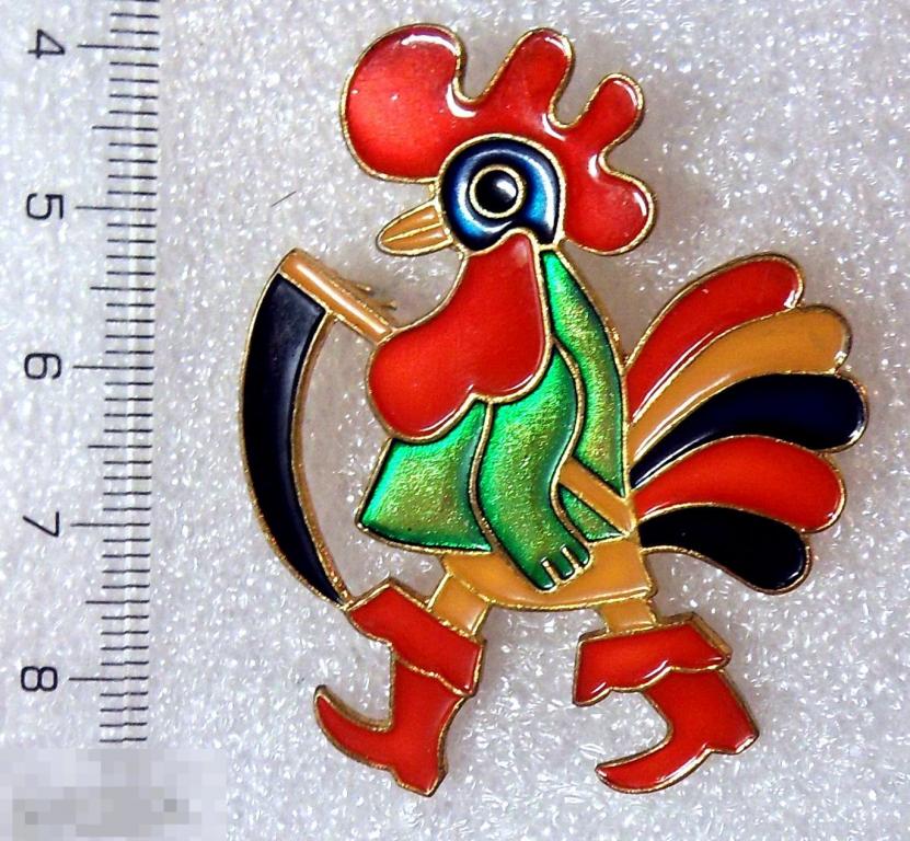 ПЕТУШОК-ЗОЛОТОЙ ГРЕБЕШОК --- 10РК --- тяжелый. тяж.мет. *** сказка ***  мультфильм РЕДКИЙ! люкс!!!