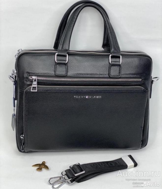 Мужская кожаная сумка портфель Tommy Hilfiger Lux ПОРТФЕЛЬ  NEW