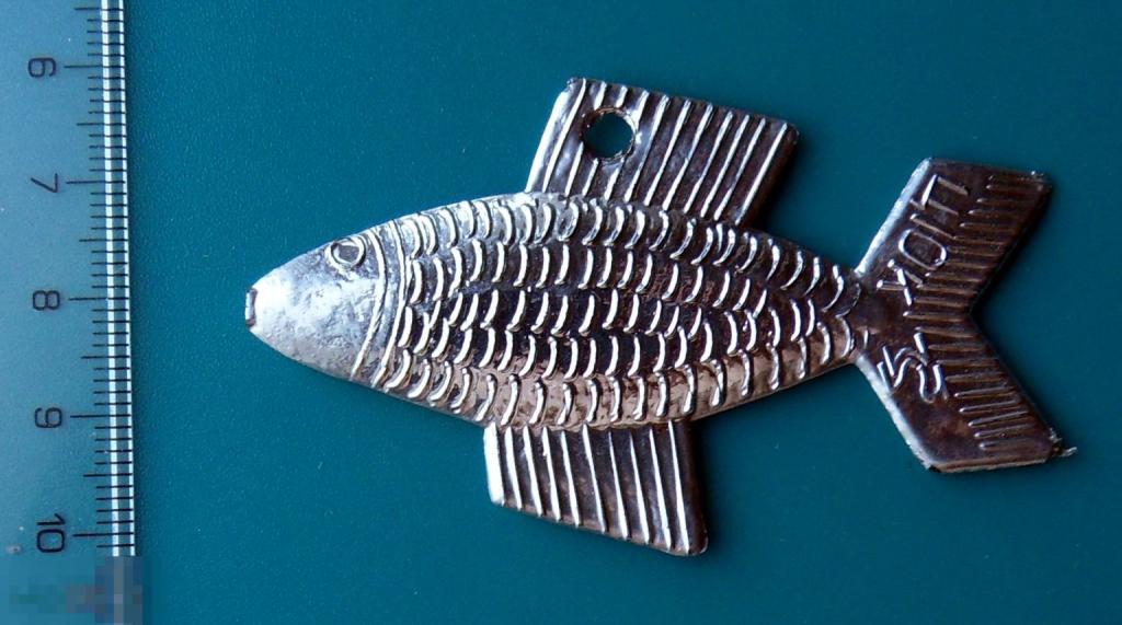 старая елочная игрушка РЫБКА рыба -- люкс!!! РЕДКОСТЬ!!!  -- ш.К.Ф.