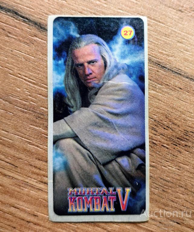 Вкладыш от жевательной резинки наклейка MORTAL KOMBAT 5 V № 27