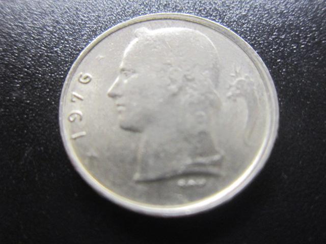 БЕЛЬГИЯ 1 ФРАНК  1976     BELGIQUЕ