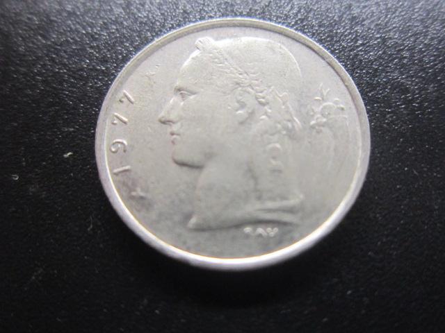 БЕЛЬГИЯ 1 ФРАНК  1977     BELGIЕ