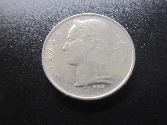 БЕЛЬГИЯ 1 ФРАНК  1972     BELGIЕ