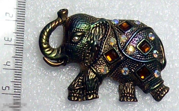 Брошь СЛОН СЛОНИК СЛОНЕНОК  -- 7РК -- тяж. мет. редкая!!! ЛЮКС!!! ШИКАРНАЯ!!!
