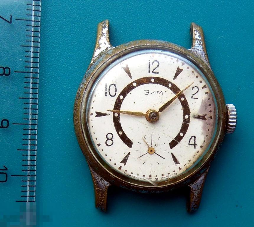 Часы мужские механические ◄ ЗИМ ► СССР  - 3ЧС3-3 -- Не на ходу.