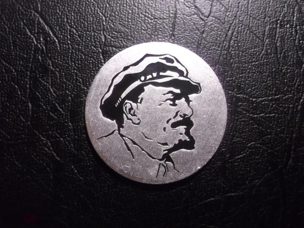 Ульянов Ленин. Диаметр 41 мм. Настольная медаль.