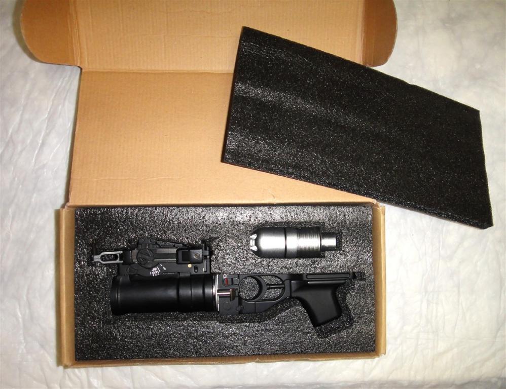 Модель подствольного гранатомета ГП-25 "Костер". Страйкбольная версия. Металл.