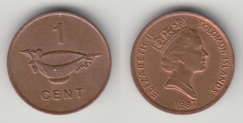 Соломоновы острова 1 цент 1987 М