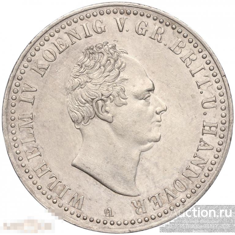 1 талер 1836 года Ганновер