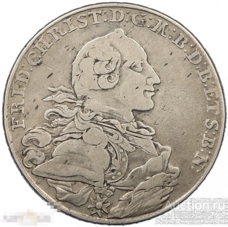 1 талер 1766 года Бранденбург-Байрейт