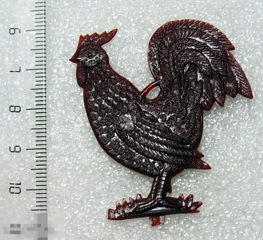 ПЕТУШОК-ЗОЛОТОЙ ГРЕБЕШОК .ПЕТУХ.  Колкий пластик.  Пластмасса.Фигурки. РР3 Редкость! люкс!!!