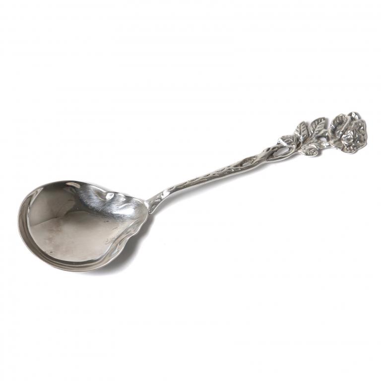 Серебряная сервировочная ложка. Швеция, 1951 год.