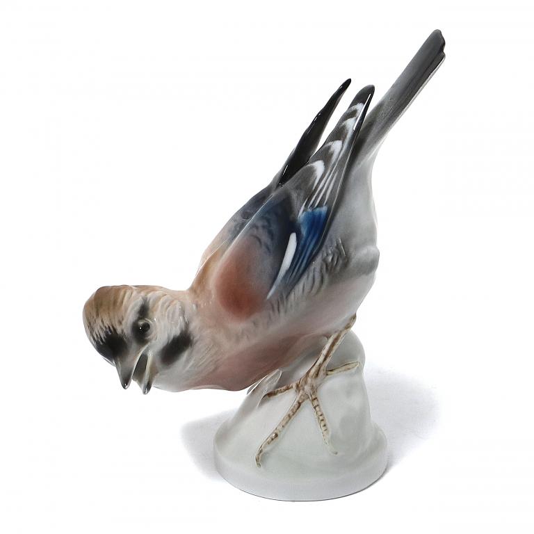 Фарфоровая фигура "Сойка". Rorstrand