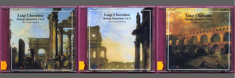 (0827) Луиджи Керубини (Cherubini). Шесть струнных квартетов. На 3 CD. Hand-Made