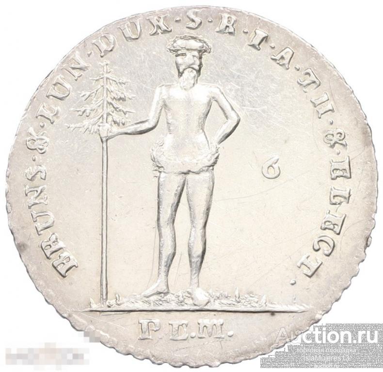 1/6 талера 1793 года Брауншвейг-Люнебург-Каленберг-Ганновер