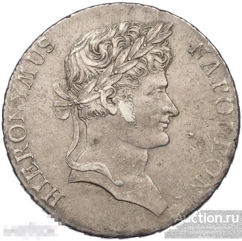 1 талер 1811 года  Вестфалия Жером Бонапарт Горный талер