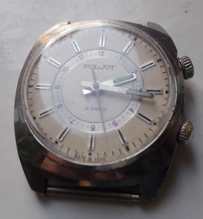 Часы СССР Полет Сигнал будильник 18 камней на ходу 157988