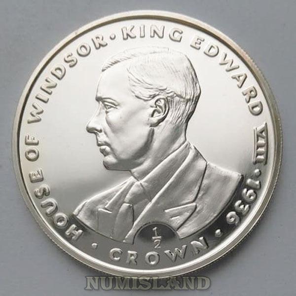 Гибралтар 1/2 кроны 1993 PROOF Дом Виндзоров Эдуард VIII
