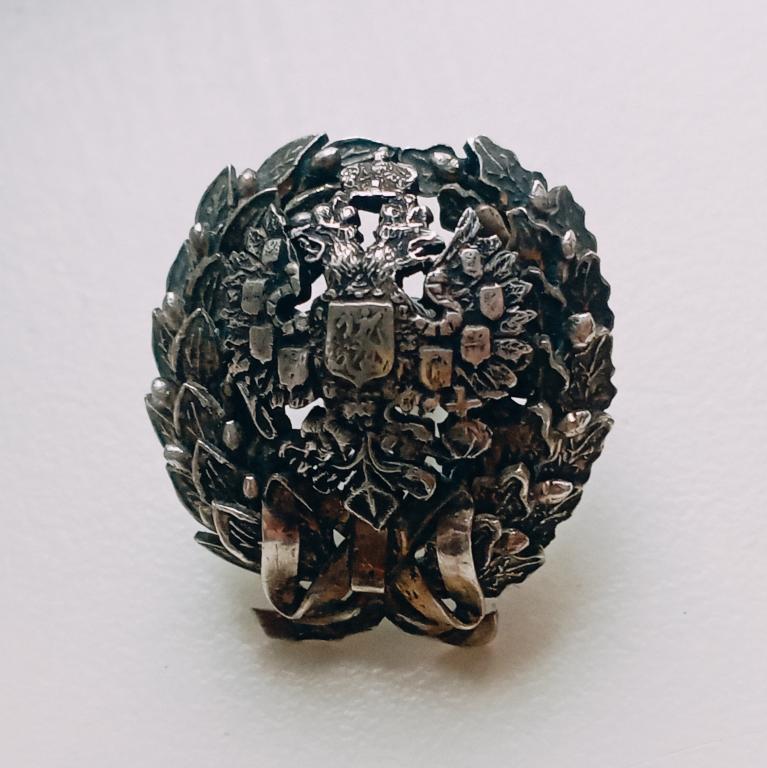 Знак Николаевская Академия Генерального Штаба РИА Российская Империя - Серебро - Красивый! Редкий!