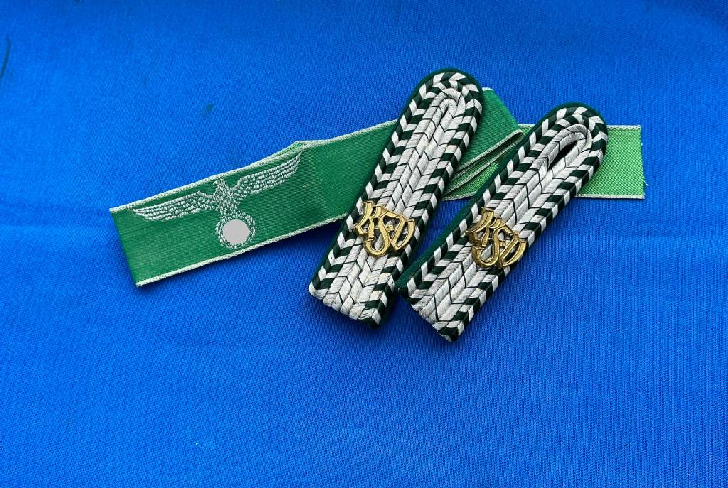 Нарукавная манжетная лента и погоны Zollgrenzschutz. Третий Рейх