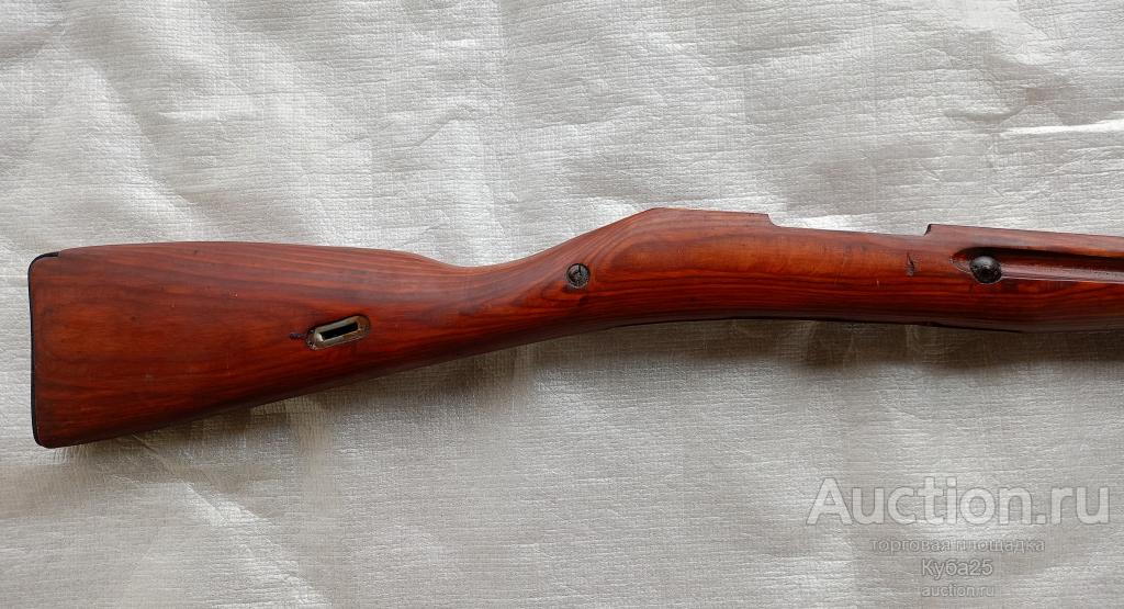 Ложе приклад винтовка мосина ВМ фанера ламинат под круглую коробку с накладкой