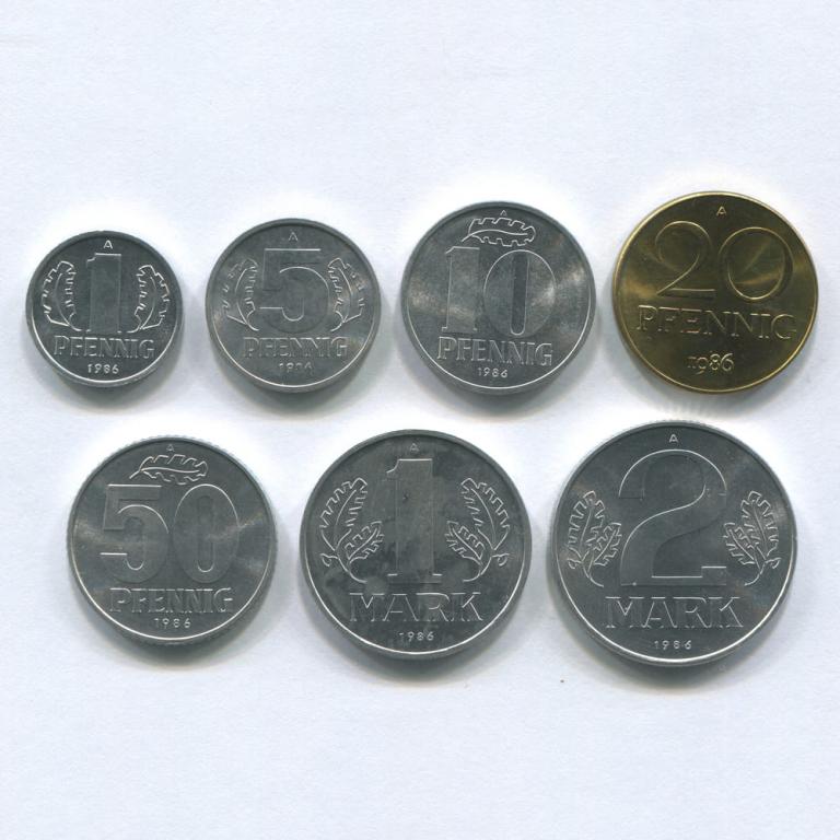 ГДР ГОВОЙ НАБОР 1986 P/L Без упаковки(Не дорого)