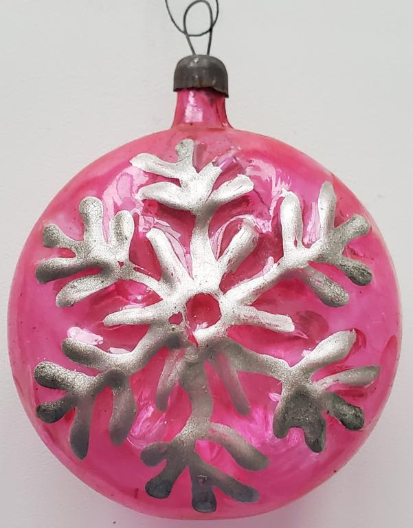 Елочная игрушка подвеска снежинка (2)
