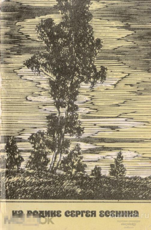 На Родине Сергея Есенина (12 открыток). Изобразительное искусство 1970 формат PDF