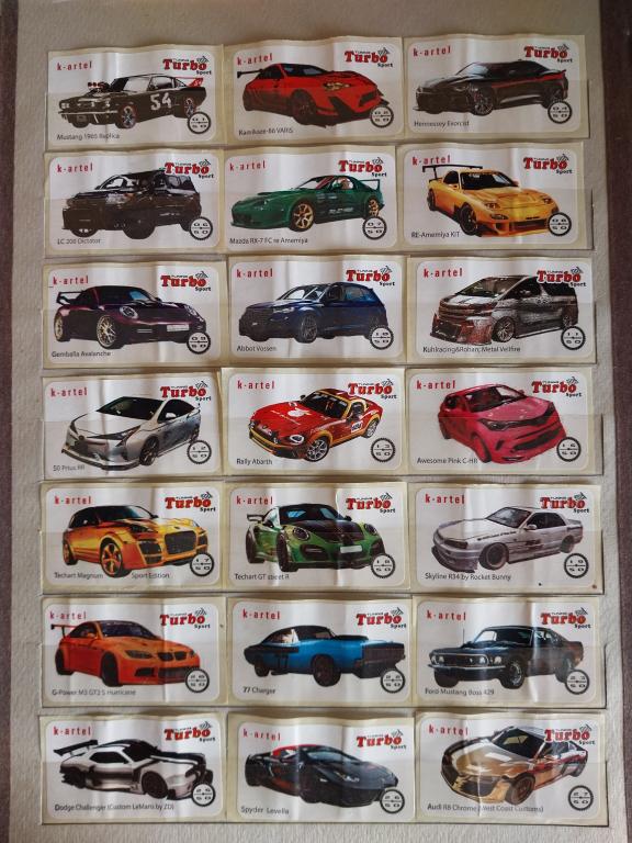 Вкладыши наклейки turbo tuning 40шт  лотом  см описание