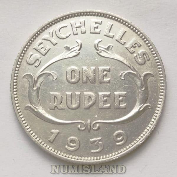 Сейшельские острова Сейшелы 1 рупия 1939 aUNC