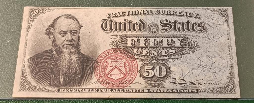 Редкая банкнота 50 центов 1853 года Стэнтон 