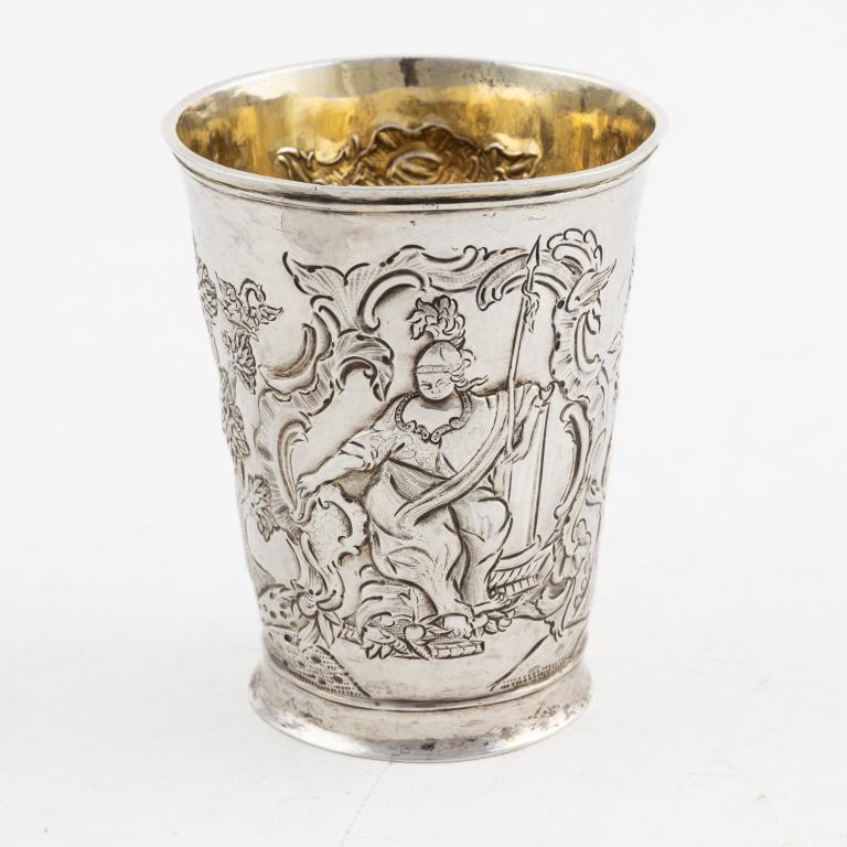 Серебряный стакан. Россия, 18 век.
