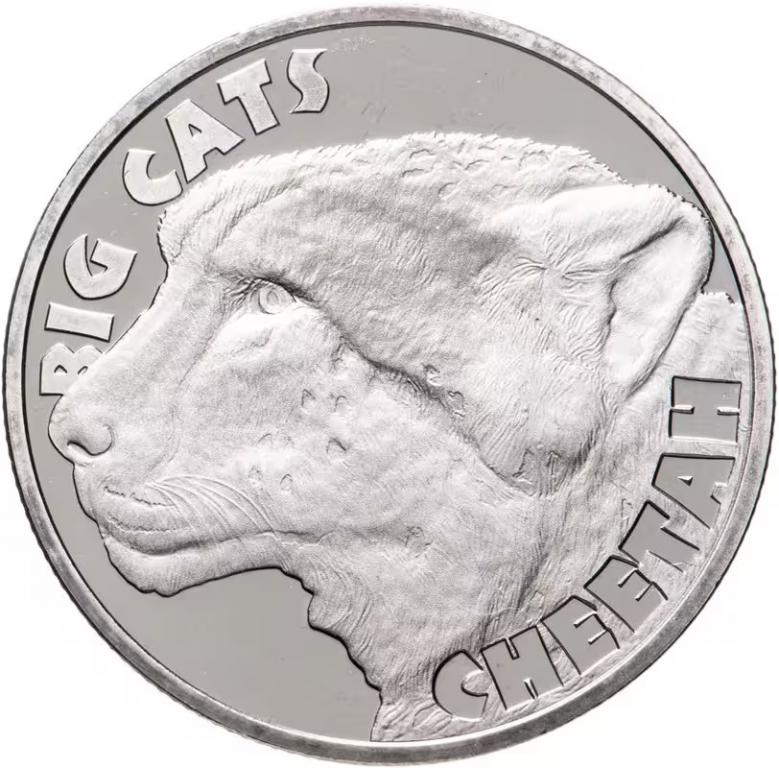 Сьерра-Леоне 2020 1 Доллар Большие кошки Гепард Медно-никилиевая   Тираж 10000шт. Unc 