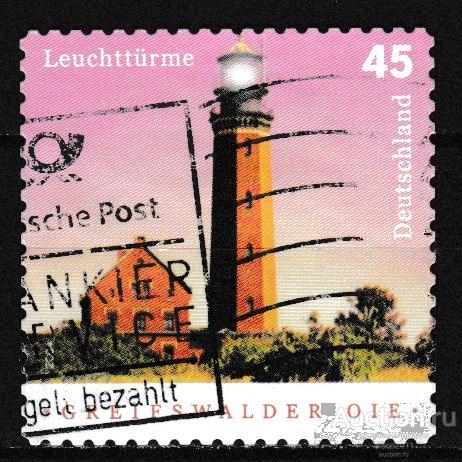 Германия 2004 Маяки Навигация Мореплавание Судоходство Сооружения 1м, гашёная с конверта