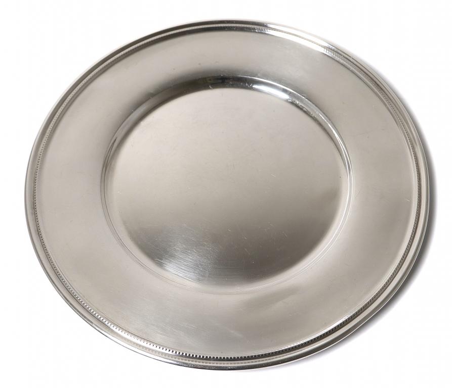 Серебряное блюдо (подставка или поднос). Швеция, 1938 год