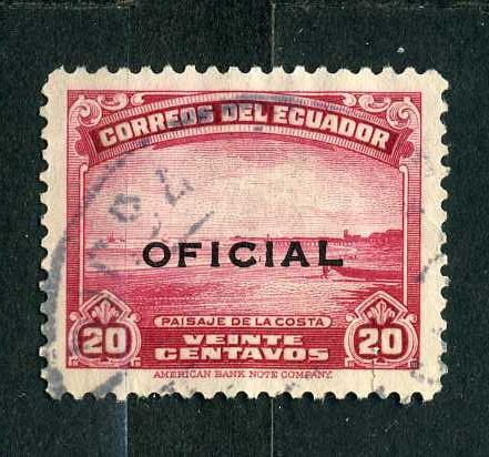 Эквадор. Индейцы. Берег океана. Этнография. Надпечатка. 1937. гаш