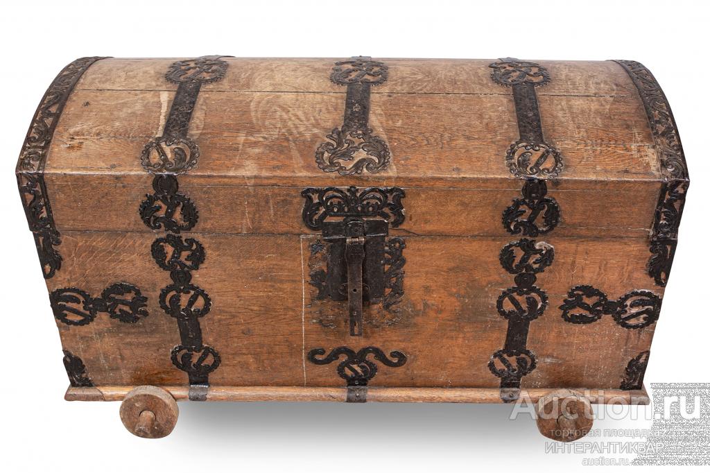 Старинный винтажный сундук 25ЗЕН036