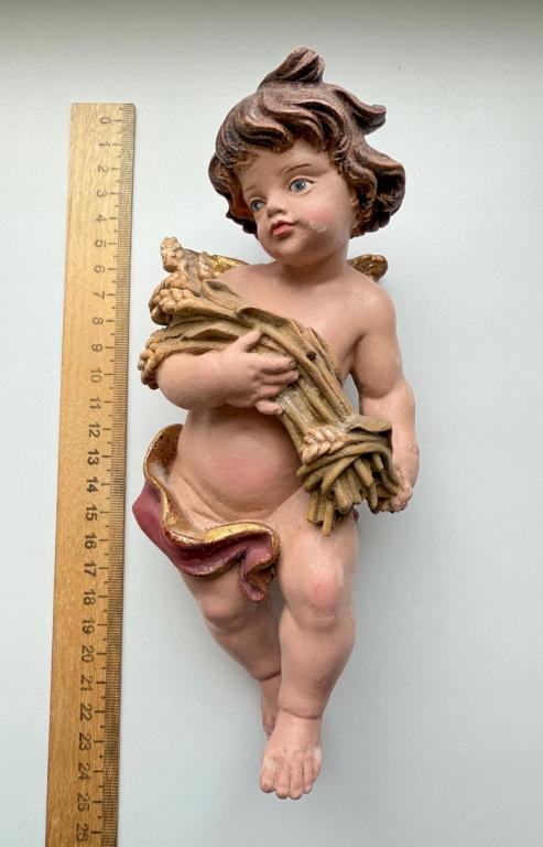 Ангел, путти. Барельеф, Церковный декор.#3