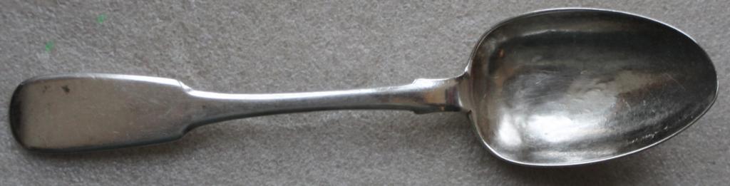 Ложка столовая серебряная Серебро 84 пр. 62,9 грамма 1878 года Царская Россия.