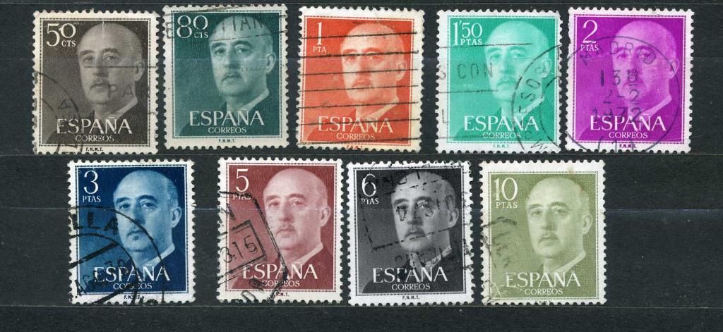 Испания. Стандарт. Генерал Франциско Франко. 1955-1965. гаш