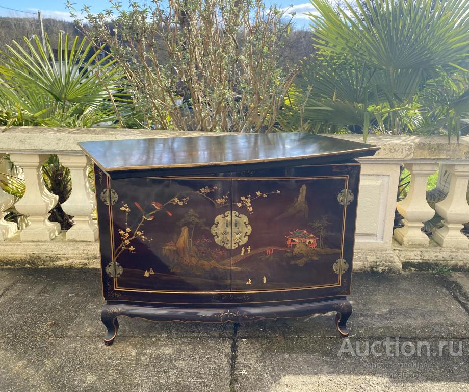 Тумба шинуазри. Тумба под тв. Комод винтажный