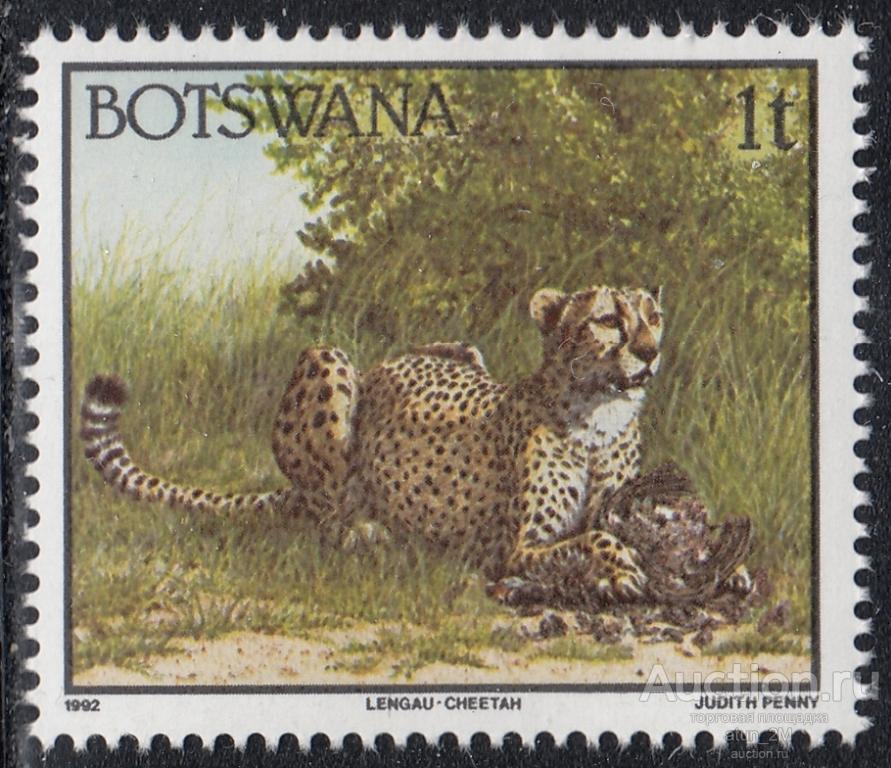 Ботсвана. 1992 год. Гепард. Из серии. MNH