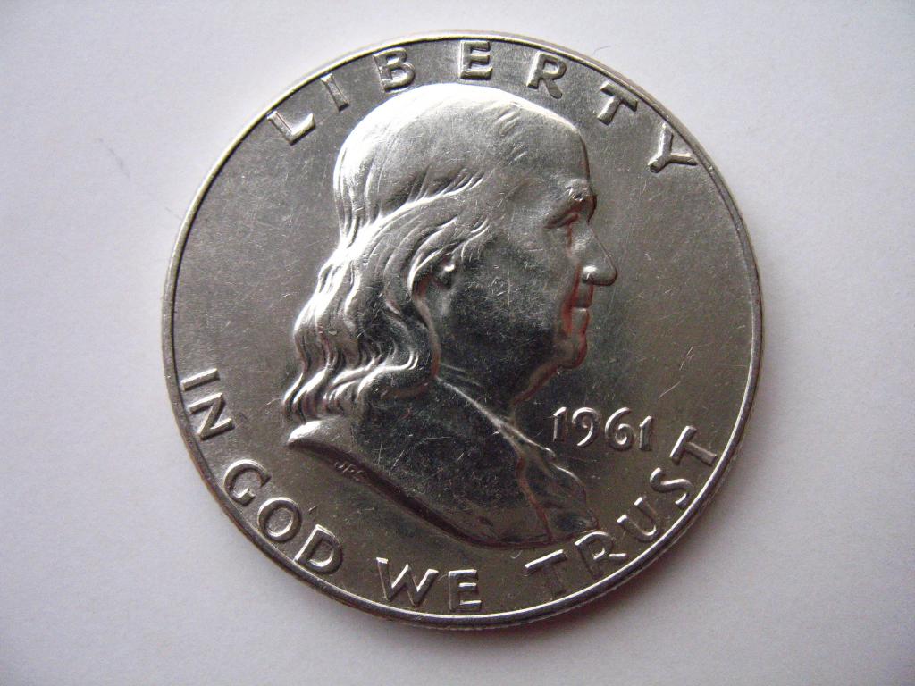 полдоллара 50 центов 1961 года США AU