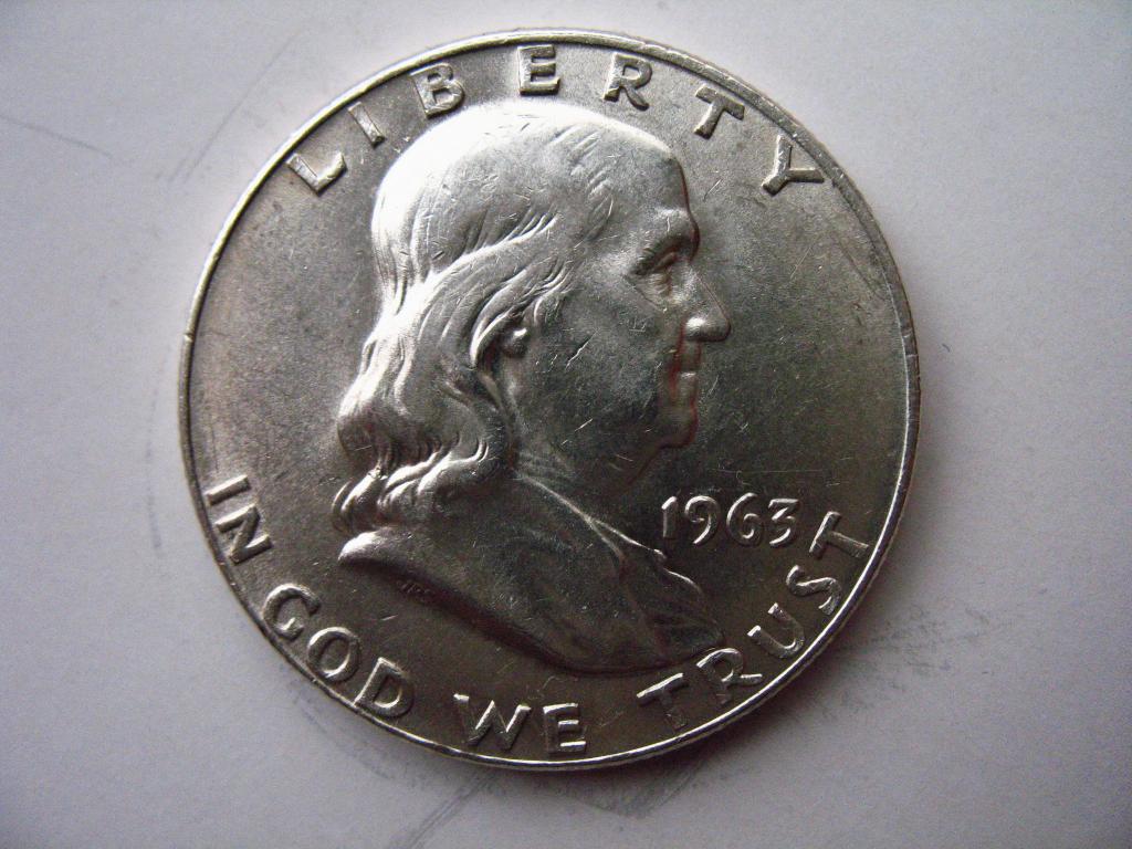 полдоллара 50 центов 1963 года США AU