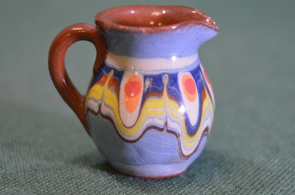 Кувшин миниатюрный. Узор. Фарфор. Керамика. Роспись. Винтаж. Европа.