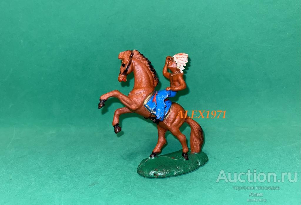 № 089 РАНЕНЫЙ МЕДВЕДЬ, ИНДЕЕЦ ГДР, РЕДКИЙ, КОВБОИ, СОЛДАТИК, ВЕСТЕРН, ДИКИЙ ЗАПАД