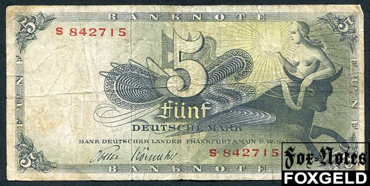 ФРГ Bank Deutscher Lander 5 Mark 1948   Ro:252a S842715