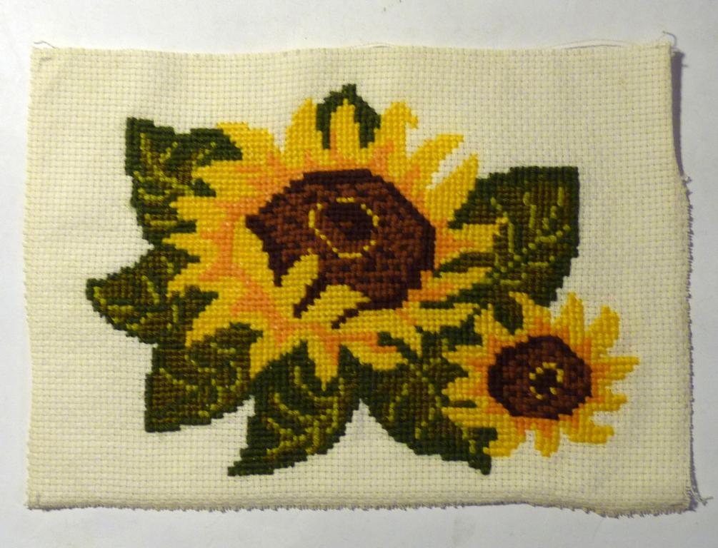 Подсолнухи Вышивка крестиком 21,5х15 см
